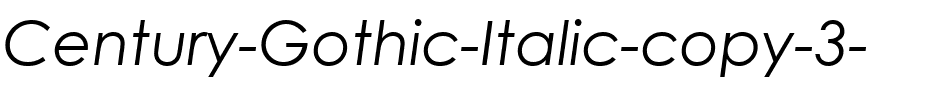 Century Gothic Italique.ttf