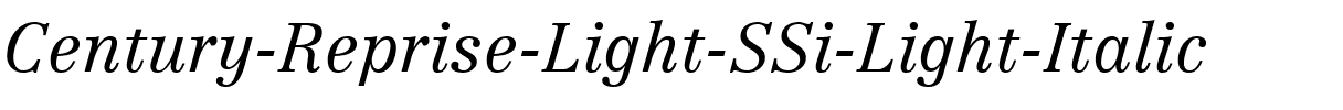 Century Reprise Light SSi Light Italic.ttf