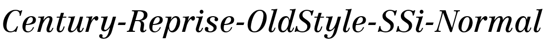 Century Reprise OldStyle SSi Normal.ttf