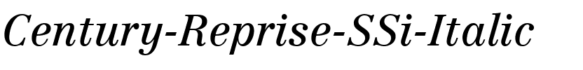 Century Reprise SSi Italic.ttf