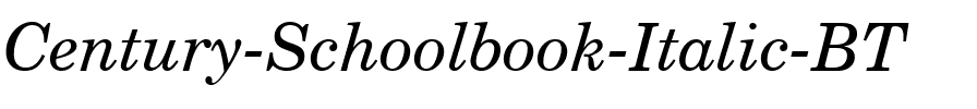 CentSchbook BT Italic.ttf