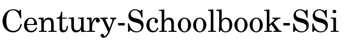 Century Schoolbook SSi Regular.ttf