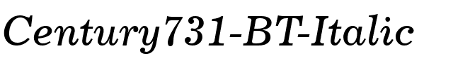 Century731 BT Italic.ttf