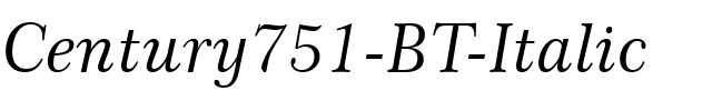 Century751 BT Italic.ttf