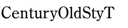 CenturyOldStyT Regular.ttf