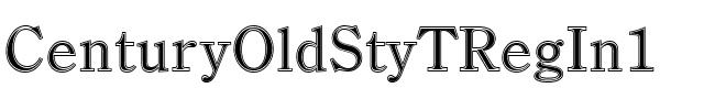 CenturyOldStyTRegIn1 Regular.ttf