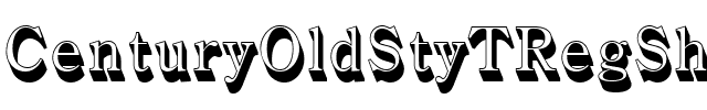 CenturyOldStyTRegSh1 Regular.ttf