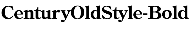 CenturyOldStyle-Bold Regular.ttf