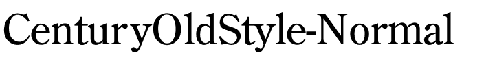 CenturyOldStyle-Normal Regular.ttf