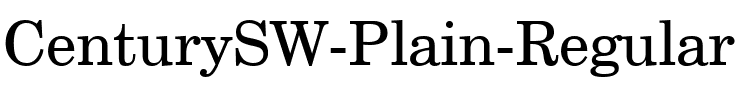 CenturySW-Plain Regular.ttf
