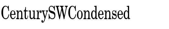 CenturySWCondensed Regular.ttf