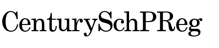 CenturySchPReg Regular.ttf