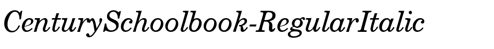 CenturySchoolbook RegularItalic.ttf