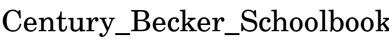 Century Becker Schoolbook Regular.ttf
