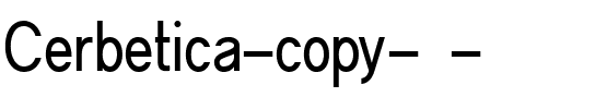 Cerbetica Regular.ttf