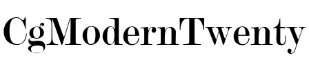 CgModernTwenty Medium.ttf