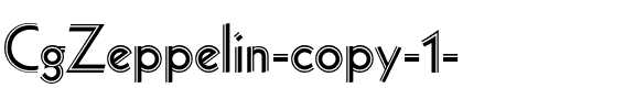 CgZeppelin Regular.ttf