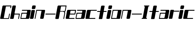 Chain Reaction Itaric Regular.ttf