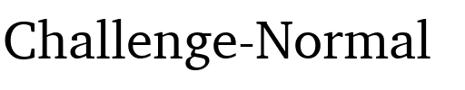 Challenge Normal.ttf