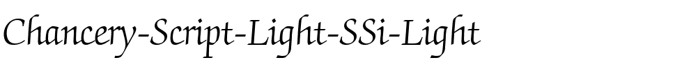 Chancery Script Light SSi Light.ttf