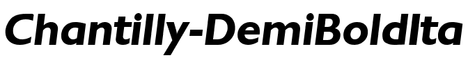 Chantilly-DemiBoldIta Regular.ttf