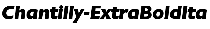 Chantilly-ExtraBoldIta Regular.ttf