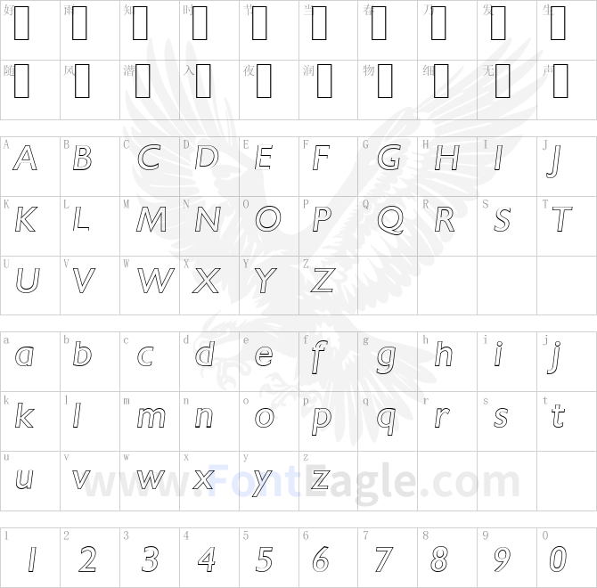 ChantillyOutline-Italic