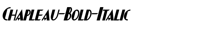 Chapleau Bold Italic.otf