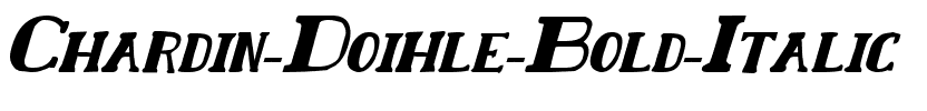 Chardin Doihle Bold Italic Bold Italic.ttf