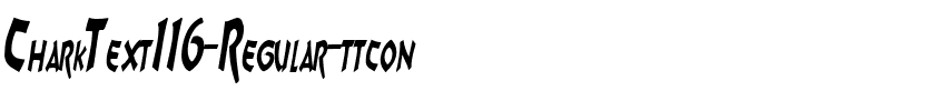 CharkText116 ttcon Regular.ttf