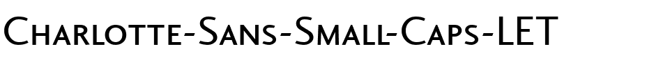 Charlotte Sans Small Caps LET Normal.ttf