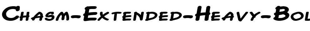 Chasm Extended Heavy BoldItalic.ttf