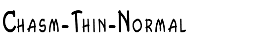 Chasm Thin Normal.ttf