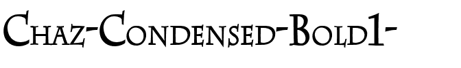 Chaz-Condensed Bold.ttf