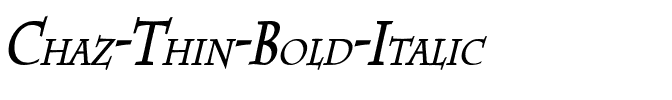 Chaz Thin Bold Italic.ttf