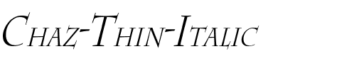 Chaz Thin Italic.ttf