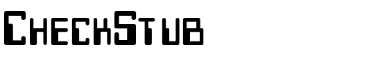 CheckStub Regular.ttf