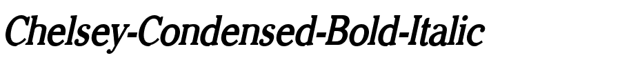 Chelsey Condensed Bold Italic.ttf