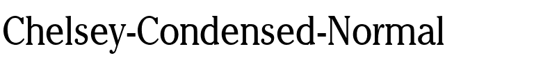 Chelsey Condensed Normal.ttf