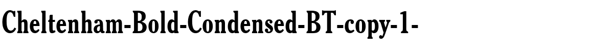 Cheltenhm BdCn BT Bold.ttf