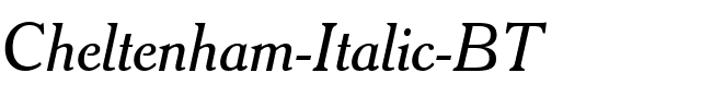 Cheltenhm BT Italic.ttf