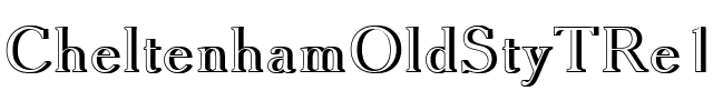 CheltenhamOldStyTRe1 Regular.ttf