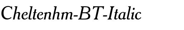 Cheltenhm BT Italic.ttf