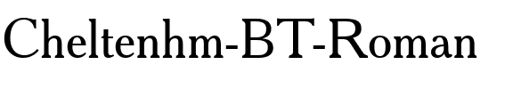Cheltenhm BT Roman.ttf