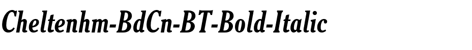 Cheltenhm BdCn BT Bold Italic.ttf
