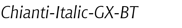 Chianti GX BT Italic.ttf
