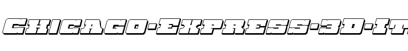 Chicago Express 3D Italic Italic.ttf