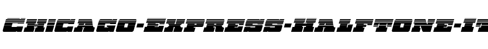 Chicago Express Halftone Italic Italic.ttf
