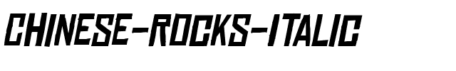 Chinese Rocks Italic.ttf