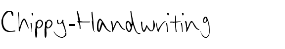 Chippy Handwriting Normal.ttf